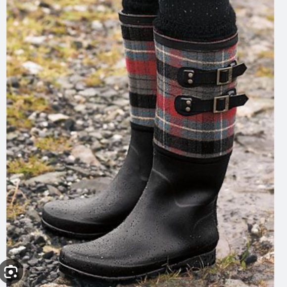 UGG Australia Sabene Plaid Tall Rain Boots - Picture 2 of 16